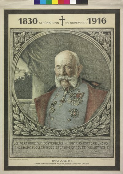 I. Ferenc József osztrák császár alkotó: Alfred Wesemann
