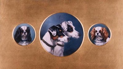 Fox terrier és King Charles spániel alkotó: Alfred Wheeler