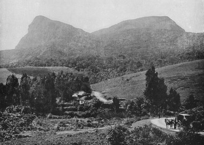 A Hakgalla felé vezető úton. Hakgalla szikla a távolban, c1890, 1910 alkotó: Alfred William Amandus Plate