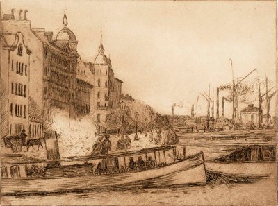 Északi kikötő alkotó: Alfred William Finch