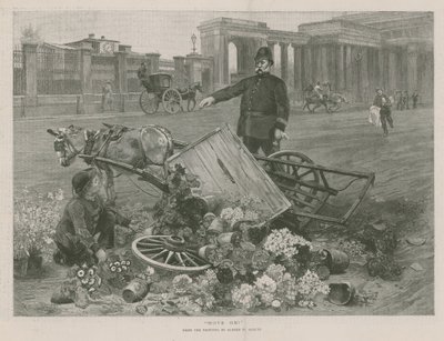 Továbblépés (gravírozás) alkotó: Alfred William Strutt