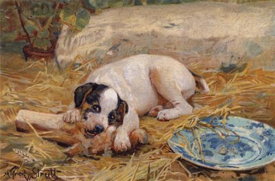 Minél közelebb a csonthoz, annál édesebb a hús (chromolitho) alkotó: Alfred William Strutt