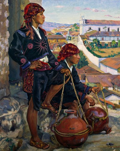 Water Carriers, Chichicastenango alkotó: Alfredo Gálvez Suárez
