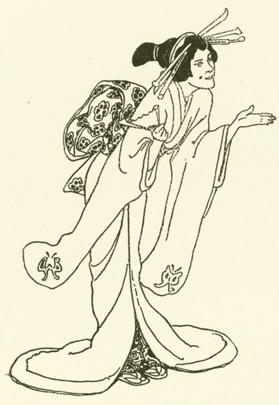 Illusztráció: A Mikado története (metszet) alkotó: Alice Bolingbroke (after) Woodward
