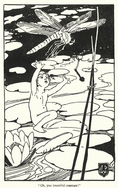 Illusztráció Charles Kingsley The Water-Babies című könyvéhez (litográfia) alkotó: Alice Bolingbroke (after) Woodward