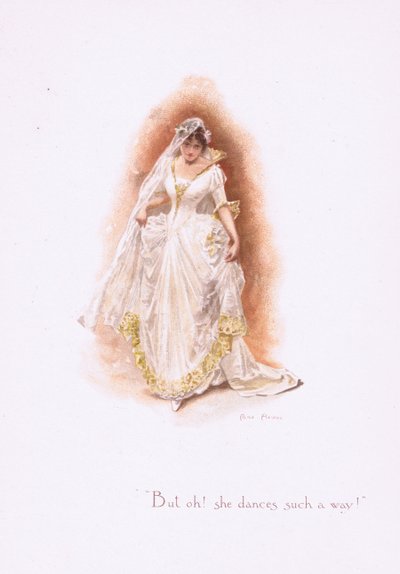 De ó, ő így táncol!, a Hildesheimer & Faulkner által kiadott Some Old Love Songs-ból, 1892 alkotó: Alice Havers