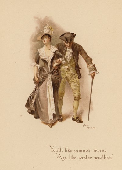 Régi szerelmes dalok: "(színes litográfia) alkotó: Alice Havers