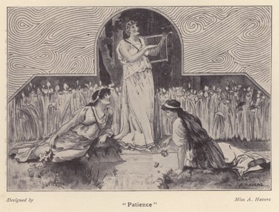 "Türelem" (litho) alkotó: Alice Havers
