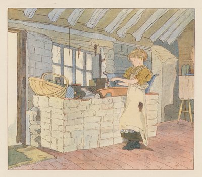 "Lehetett volna" (színes litográfia) alkotó: Alice Maud Beddington