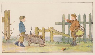 Saját számlájára (színes litográfia) alkotó: Alice Maud Beddington