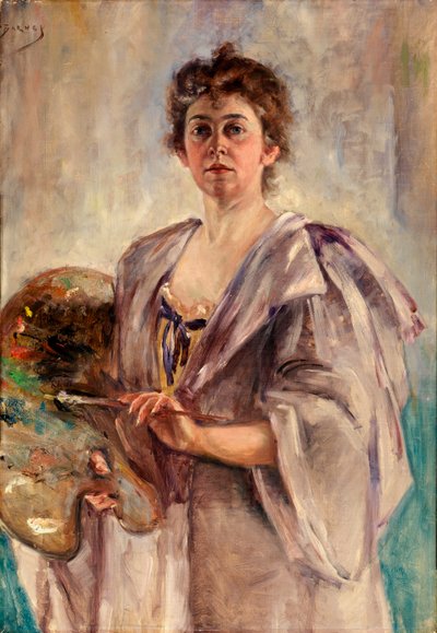 Önarckép festő köntösben alkotó: Alice Pike Barney