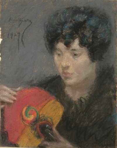 Tanulmány a Fan alkotó: Alice Pike Barney