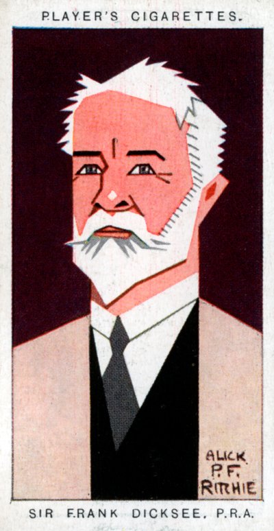 Sir Francis Bernard Dicksee brit festő, 1926. alkotó: Alick P. F. Ritchie
