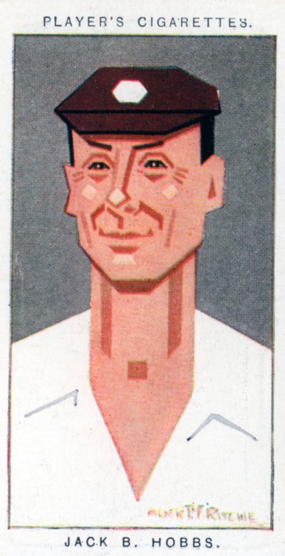 Sir Jack Hobbs, brit krikettjátékos, 1926 alkotó: Alick P. F. Ritchie