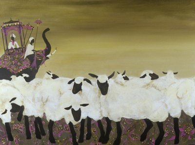 Cserediákok (akril és olaj, vászon) alkotó: Alix Contemporary Artist Soubiran Hall