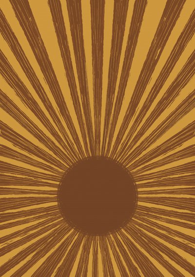 Retro Golden Sunburst alkotó: Aliya Putrus