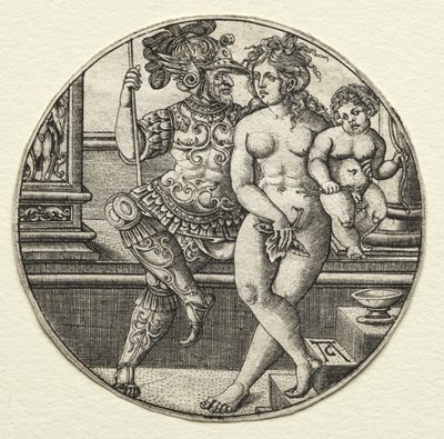 Mars, Vénusz és Ámor, 1520-as évek. alkotó: Allaert Claesz