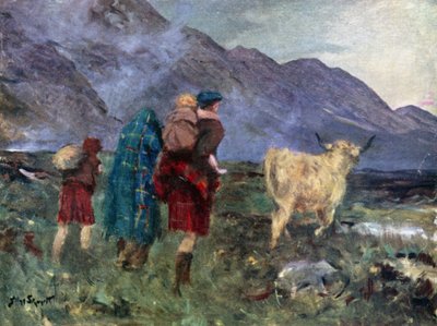 Feloldottam a tehenet, és megkezdtük a fáradságos utazásunkat (színes litó) alkotó: Allan (after) Stewart