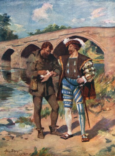 Jock Howieson és a Ballengeich Gudeman (színes litó) alkotó: Allan (after) Stewart