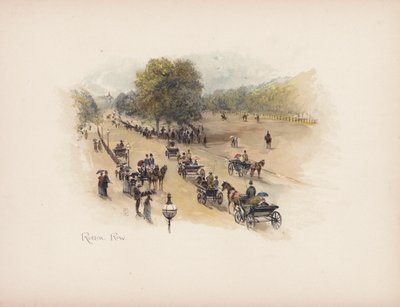 Ismerős London: Rotten Row (színes litográfia) alkotó: Allan F. Barraud