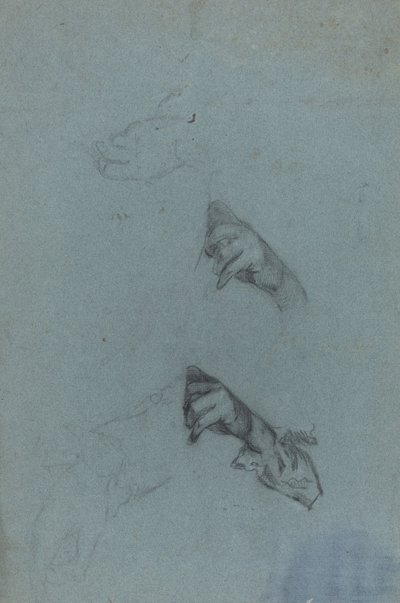 Kézi tanulmányok [verso] alkotó: Allan Ramsay