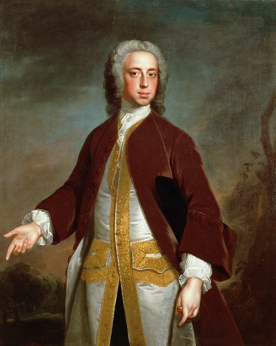 Lord Sherard Manners, Rutland hercegének 6. fia portréja 1742 előtt alkotó: Allan Ramsay