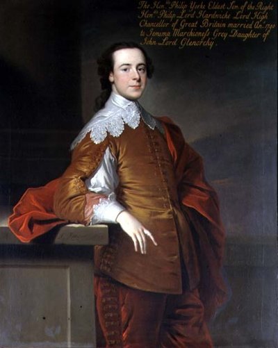 A tisztelt Philip Yorke portréja alkotó: Allan Ramsay