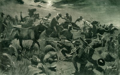 „Az új-zélandiak ragyogó védelme Holspruitban, 1902. február 25.”, 1902. alkotó: Allan Stewart