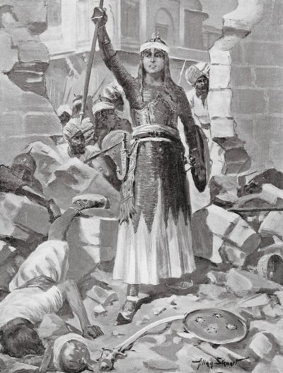 Chand Bibi hercegnő megvédi Ahmadnagart alkotó: Allan Stewart