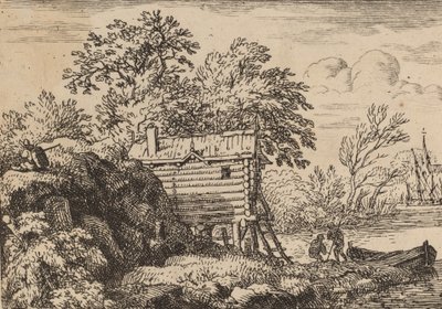 Halászkunyhó, valószínűleg c. 16451656. alkotó: Allart van Everdingen