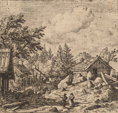 Hamlet a hegyvidéken, valószínűleg c. 16451656. alkotó: Allart van Everdingen