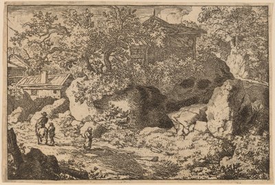 Lóháton ülő paraszt, valószínűleg c. 16451656. alkotó: Allart van Everdingen