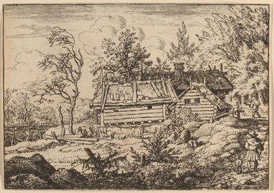 Zarándok kutyával, valószínűleg c. 16451656. alkotó: Allart van Everdingen