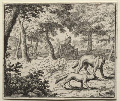 Reynard, a róka: Reynard borz védelme alkotó: Allart van Everdingen