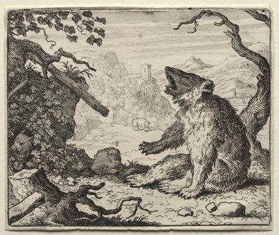 Reynard, a róka: A medve bíróság elé hívja Reynardot. alkotó: Allart van Everdingen