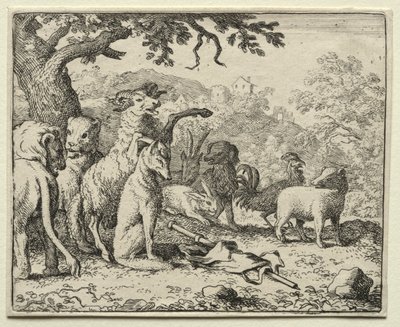 Reynard, a róka: A Reynardnak adott áldás. alkotó: Allart van Everdingen