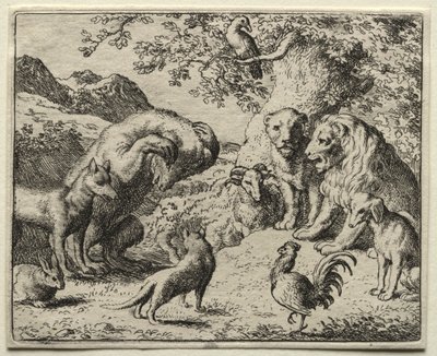 Reynard, a róka: A medve panasza. alkotó: Allart van Everdingen