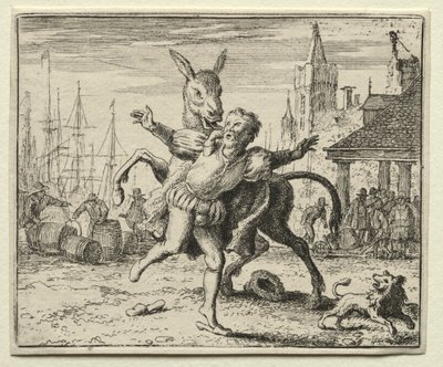 Reynard, a róka: A féltékeny szamár. alkotó: Allart van Everdingen