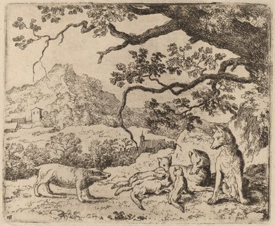 The Badger Sent as Messenger, valószínűleg c. 16451656. alkotó: Allart van Everdingen