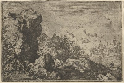 A három utazó a High Rock lábánál, 17. század. alkotó: Allart van Everdingen