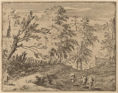 Három portás, valószínűleg c. 16451656. alkotó: Allart van Everdingen