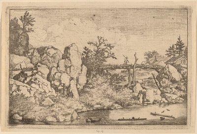 Két rönk a vízben, valószínűleg c. 16451656. alkotó: Allart van Everdingen