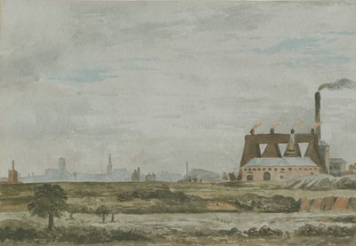 Wolverhampton – South View: akvarell festészet, és [c 1830] alkotó: Allen Edward Everitt
