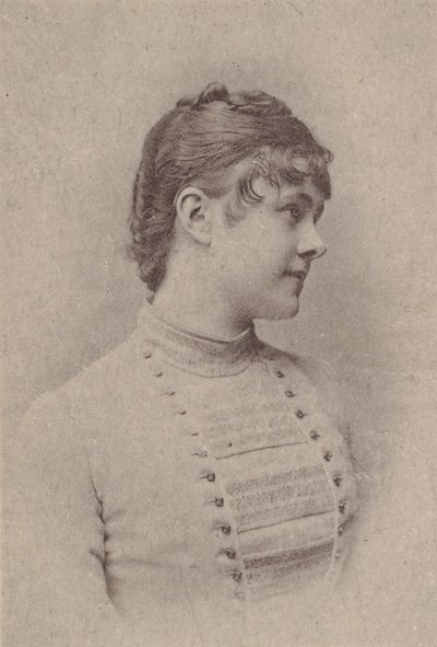 Lili Rupp, az N67 színésznők sorozatból, amely a Virginia Brights cigarettákat reklámozza A... számára, kb. 1888. alkotó: Allen and Ginter