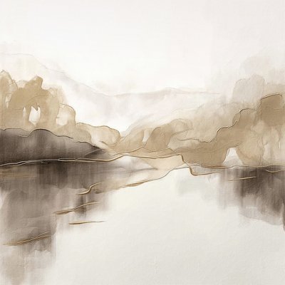 Absztrakt hegyi tükröződések alkotó: Alma