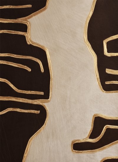 Elegáns arany kontúrok alkotó: Alma