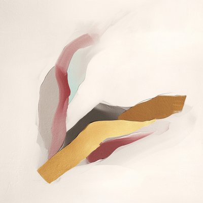 Modern, áramló arany absztrakt alkotó: Alma