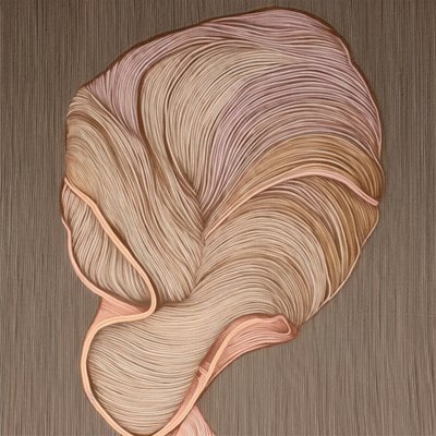 Organic Curves bézs-rózsaszín alkotó: Alma