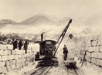 A Worcheiner-alagutak 1897-ben megkezdett építése. 1905-ös fotó (fotó) alkotó: Alois Beer