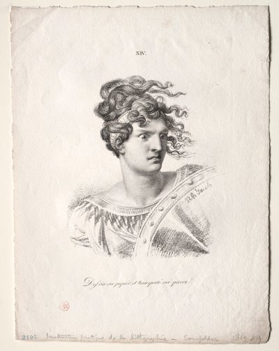 Lart de la lithographie: Egy Amazon vezetője. alkotó: Alois Senefelder